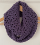 Purple Infinity Scarf - Handmade - Crochet - Practical Gifts for Her - Image 8