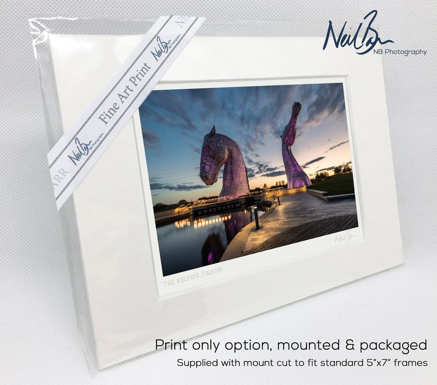 The Kelpies Falkirk Scotland - A6 (7" x 5") Unframed Print