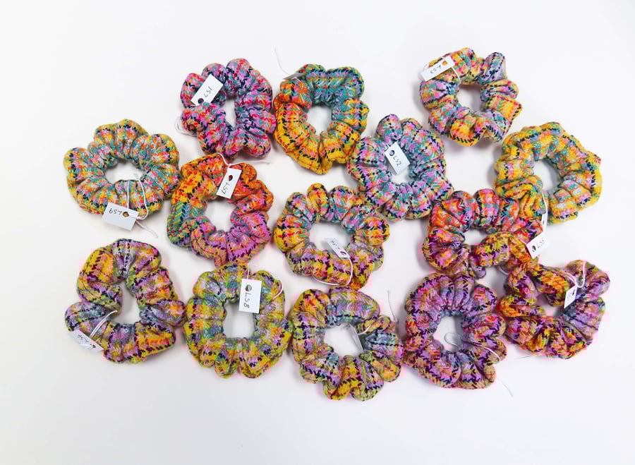 Colourful Handmade Scrunchies