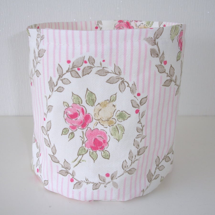 Toilet Roll Holder Loo Roll Storage Basket Bathroom Kitchen Roses Shampoo Tidy