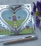 New Home Card Country House Love Hearts Flowers 3D Luxury Handmade Card - Image 1