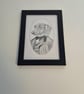Original Hand-drawn Dachshund Portrait - Victorian Gentleman