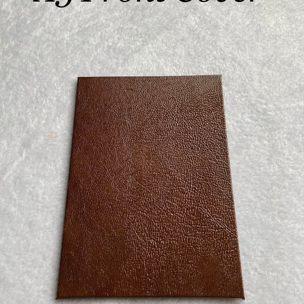 A5: Softcover Textured Brown coloured leather - leatherbound A5 lined notebook