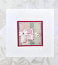 Birthday card - large size romantic paper collage bee design - Image 1