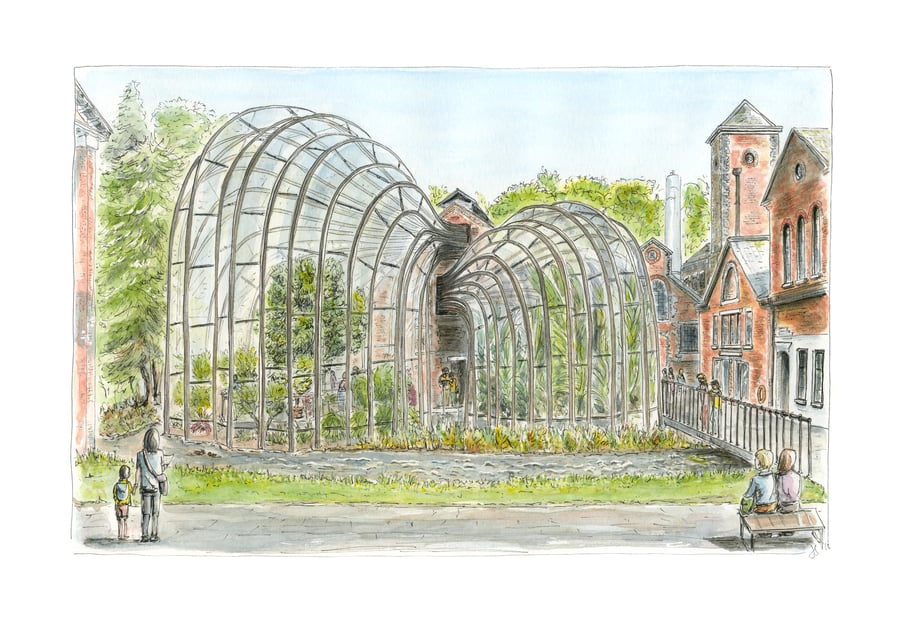 'The Gin Palace'. The Glasshouses at Bombay Sapphire Distillery- Limited Print