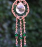 Rainbow Crystal Copper Window Hanging with Beaded Dangles - Image 2