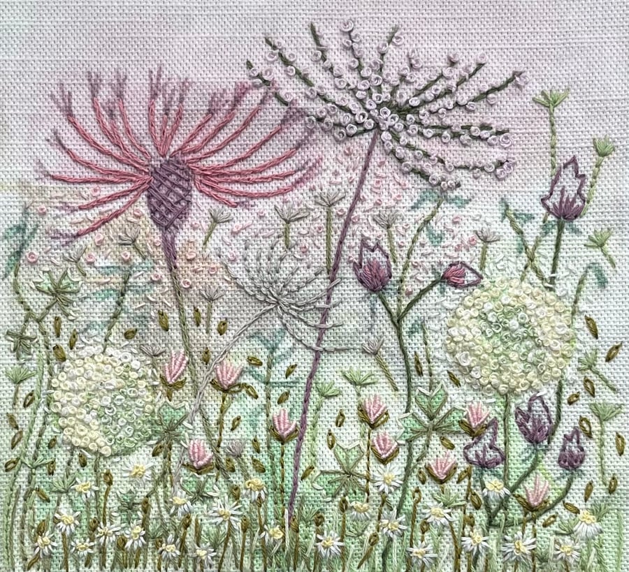 Alliums & Seed Heads hand embroidery kit