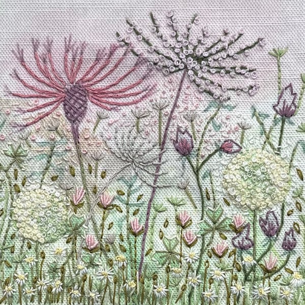Alliums & Seed Heads hand embroidery kit
