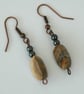 Picture Jasper and Haematite Dangle Earrings,  E107 - Image 3