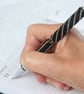 Beadwork Pen in Classic Black and Silver - Image 2