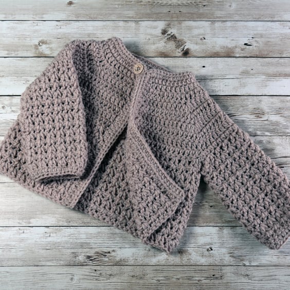 Crochet Cardigan 20 Colours Available, 2 Size Choices, New Baby GIft