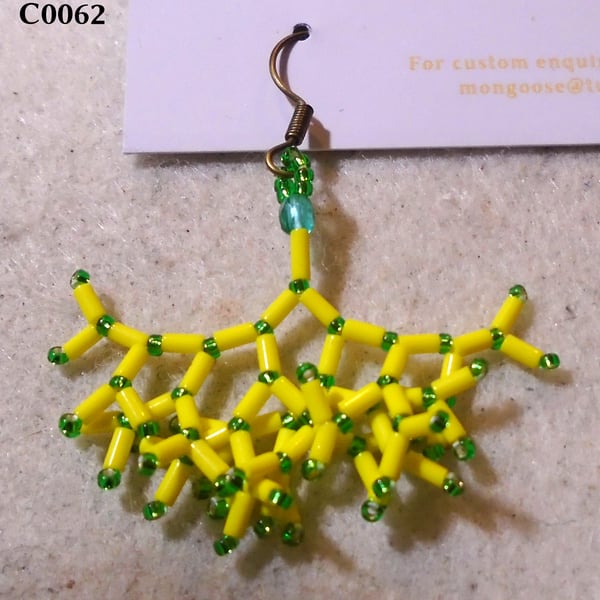 Fractal-style earrings (customisable)