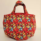 Roomy & Spacious Red Statement Hobo Bag - Abstract Geometric Style