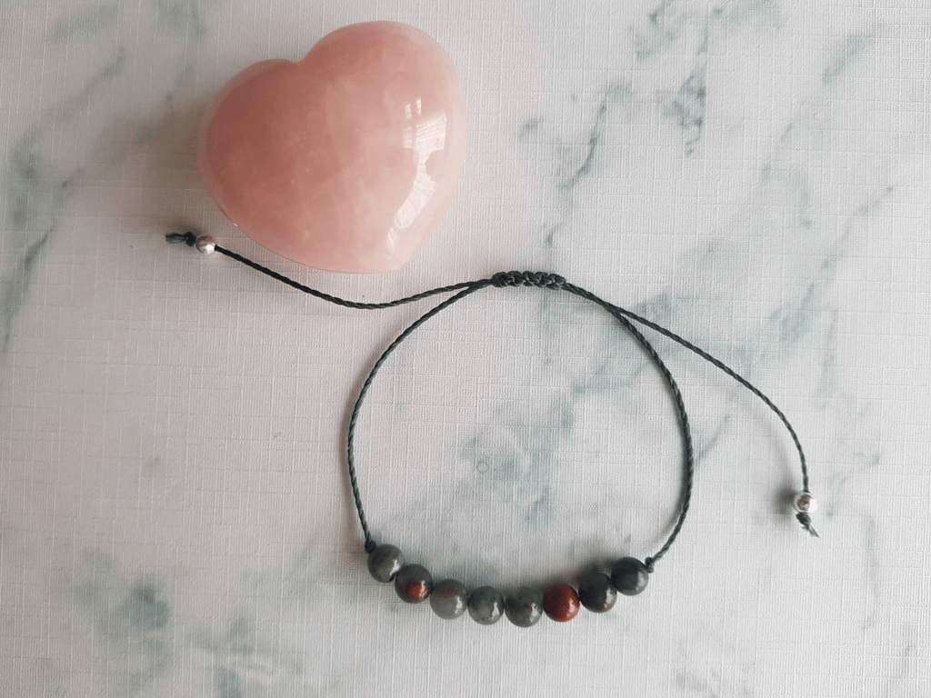 Bloodstone bracelet - Strength, courage, purification