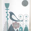 Bird Garden notecard 