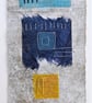 Colourful Combinations Yellow Blue Turquoise Handstitched Geometric Art Pictures - Image 2