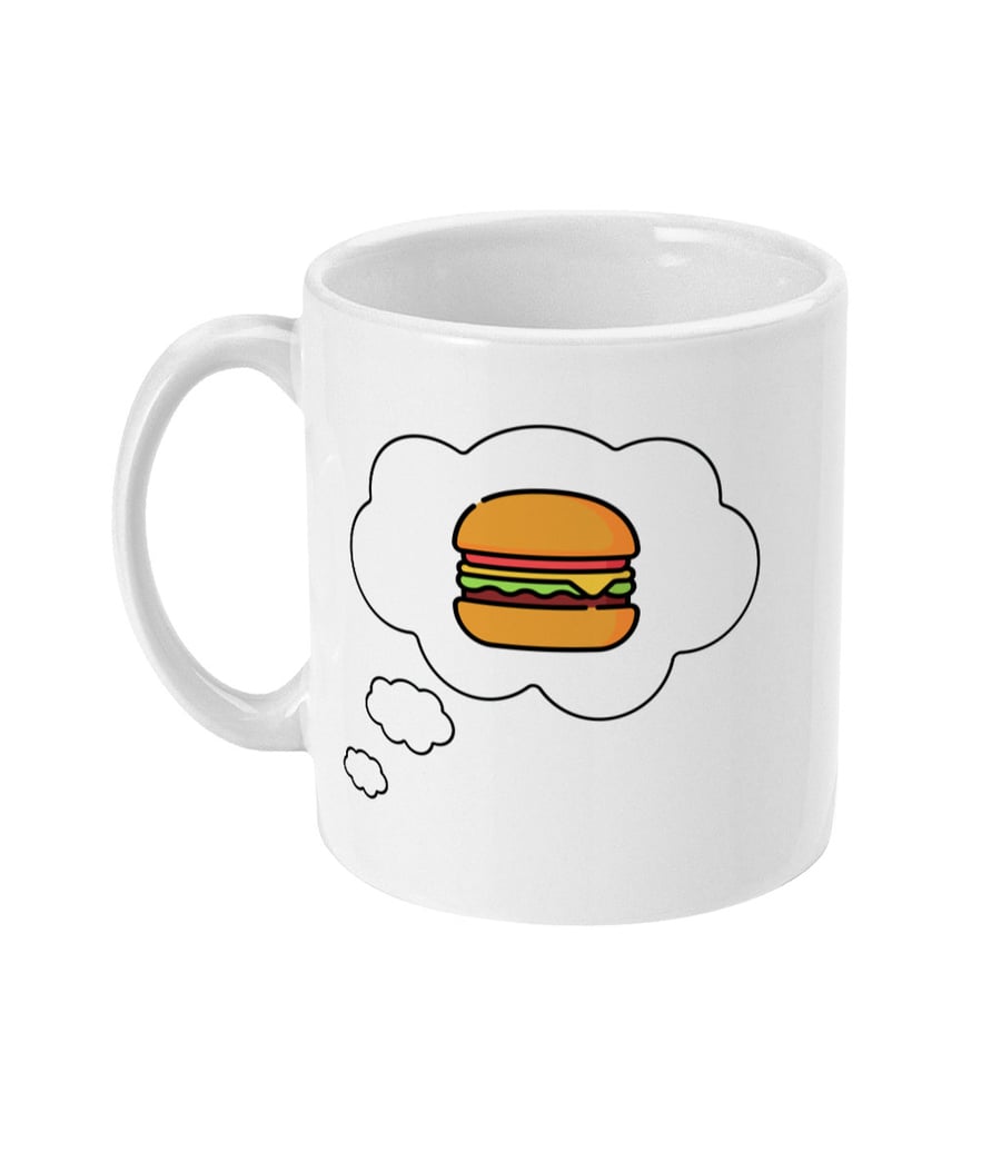 funny cheeseburger mug fast food fan