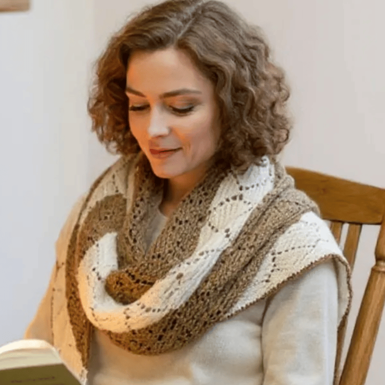 Diamond Shawl Knitting Pattern
