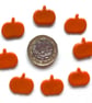 Pack of 8 Orange Pumpkins made with Bullseye 90coe glass