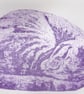 Purple Sleeping Cat Limited Edition Collagraph Print Art - Image 3