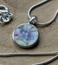 Handmade Necklace, Unique, Eco Friendly, Sterling Silver, Forget me not. - Image 5
