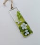 Fused Glass Myrtle Flower Suncatcher: Botanical Bedroom Decor - Image 1