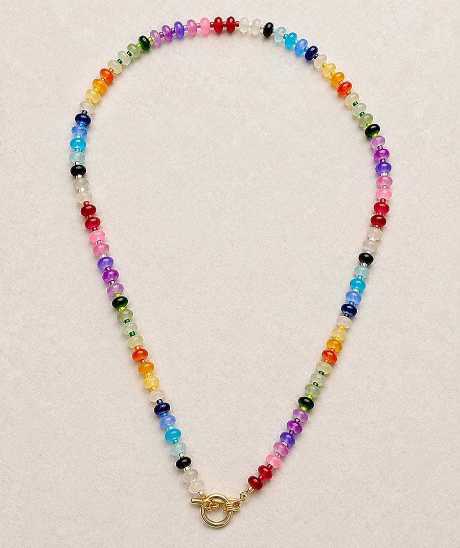 Colourful Rainbow Necklace - Sweetie Style