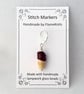 Tiny Glass Ice Cream Stitch Marker - Chocolate - Image 6