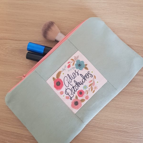 Adios bitchachos make up bag 