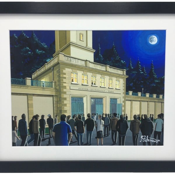 Leipzig. Framed & Unframed Fine Art Print Football Club FC Stadium Gift
