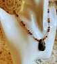 Bronzite & Imperial Jasper Gemstone Pendant Necklace. - Image 5