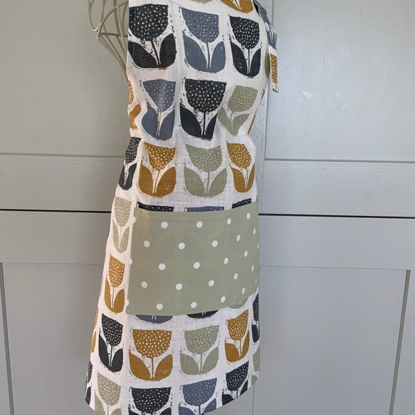 Apron, Full Apron with Centre Pocket, Apron, Fl... Folksy