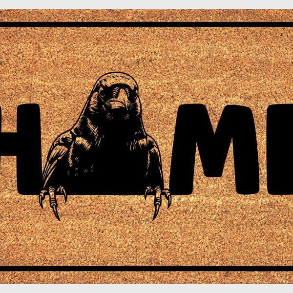 Black Bird Door Mat No.3 - Blackbird Welcome Mat - 3 Sizes
