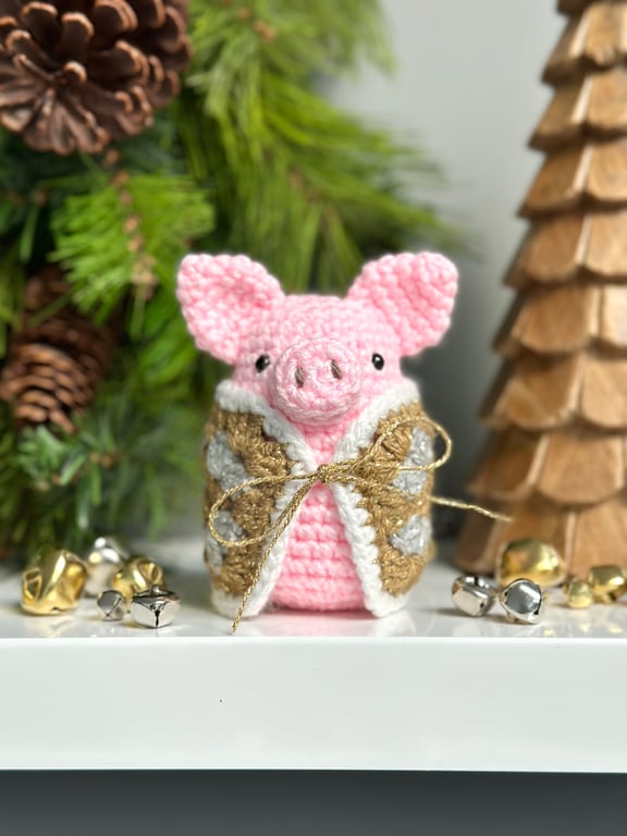 Sparkle SleighBells Piggy in a Blanket