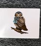 Spectacled Owl Blank Greeting Card - Image 2