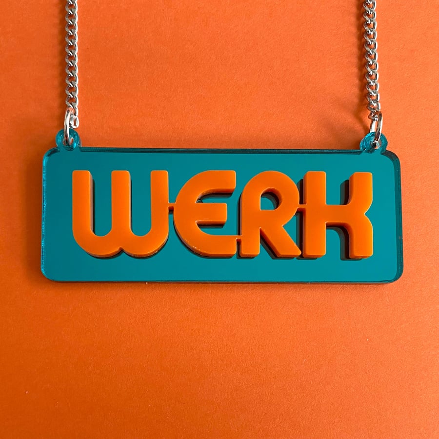 You Better WERK statement necklace