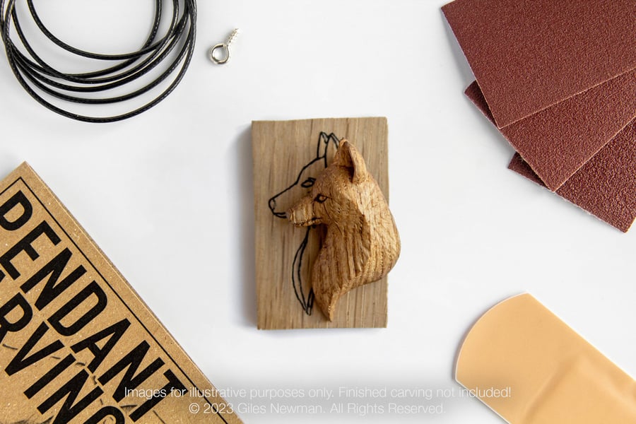 Fox Pendant Carving Kit