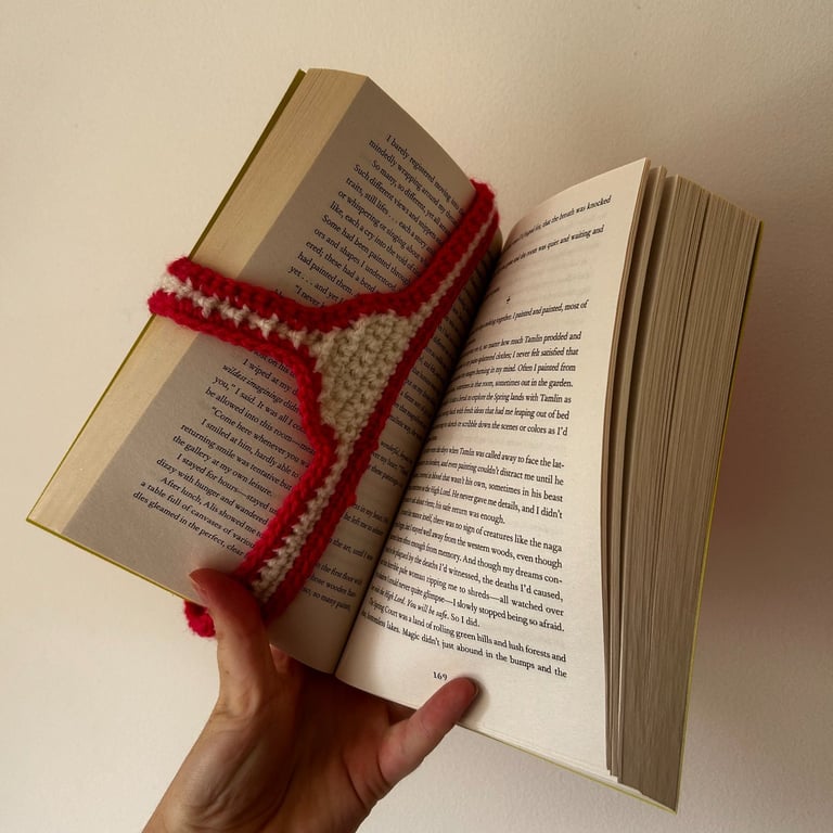 Crochet Bikini Thong Bookmark – Cheeky Handmade Novelty Gift for Book Lovers
