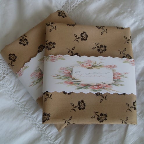 FQ Lovely tan and black fabric  'Civil War Era' by Bluehill Fabrics for Moda