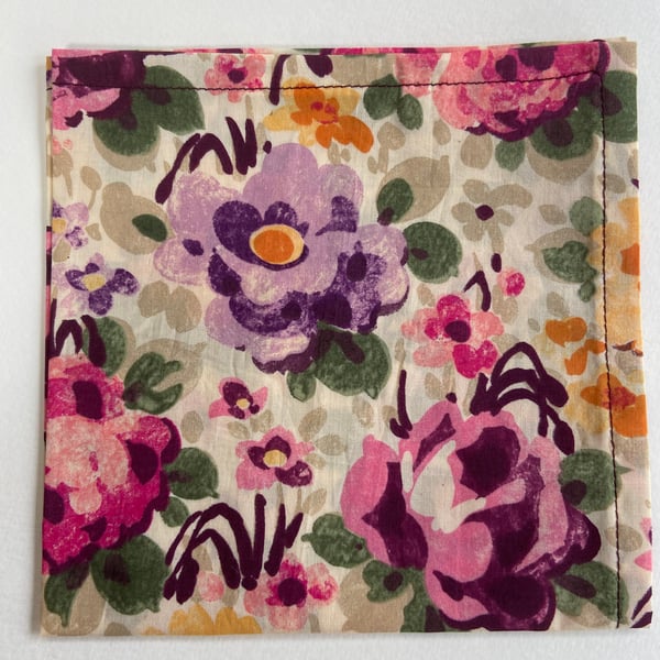 Ladies Liberty Fabric Handkerchief Florence Pattern Beautiful Gift