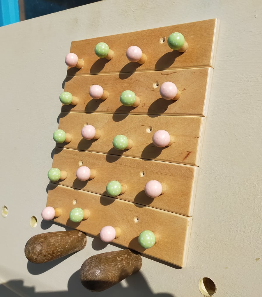 Childrens Wooden Mushroom Jewellery and Necklace Racks