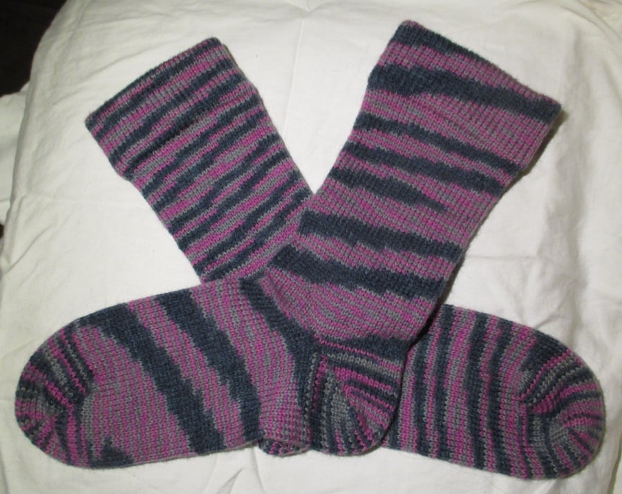 Handmade Angora Socks SIZE: 4-6 UK, 6-8 US, 36-38 EURO