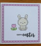 Pack of 3 Mini Easter Cards - Bunny - Pink Polka Dots - Image 8