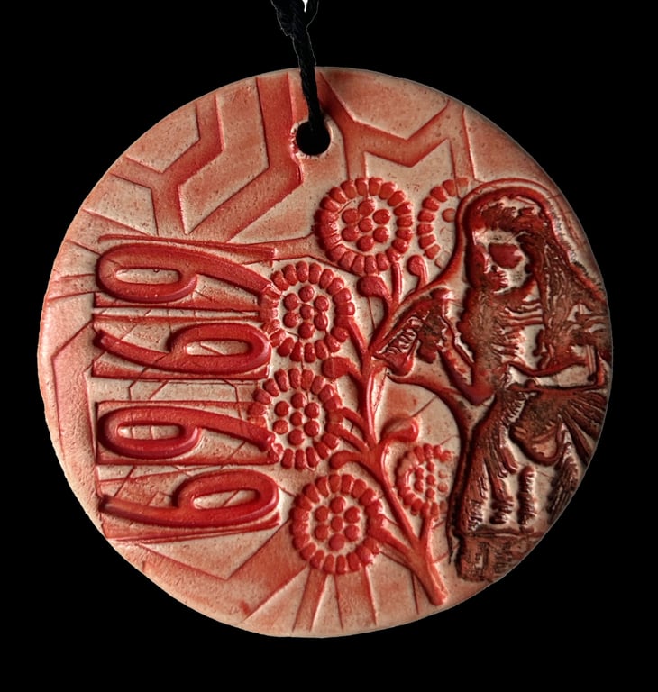 Ceramic Love Token: Keepsake: Red