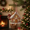 Gingerbread House Christmas Hanging Tree Decoration
