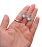 Evil eye beaded protection earrings