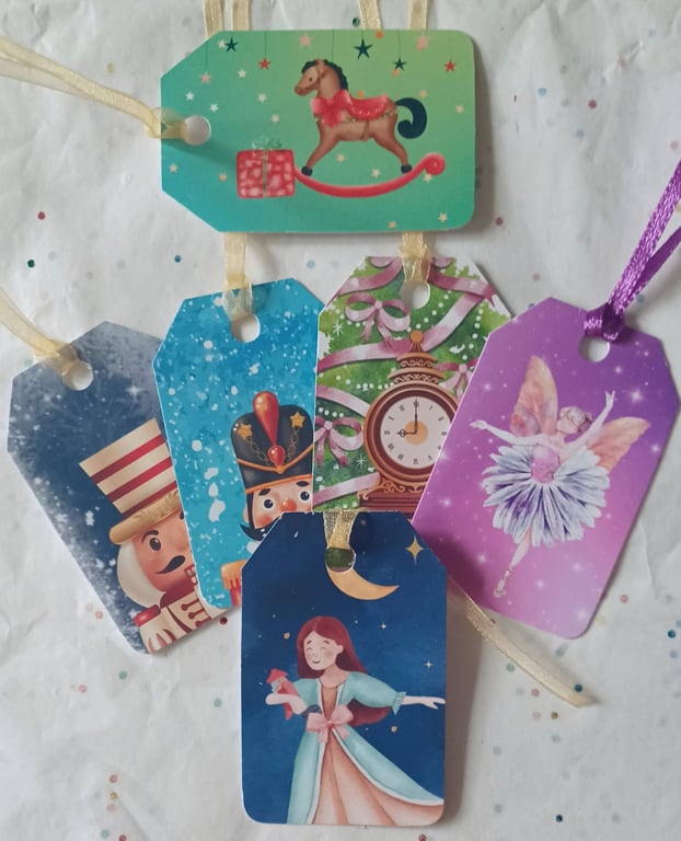 Set of 6 Nutcracker Inspired Gift Tags
