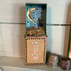 Small diorama. Altered vintage matchbox. Quirky art