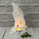 Celtic Moon Clay Moon Gazing Hare Ritual Shelf