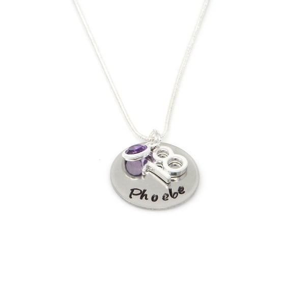 18th Birthday Gift - Personalised Necklace - Daughter Sister Granddaughter Niece